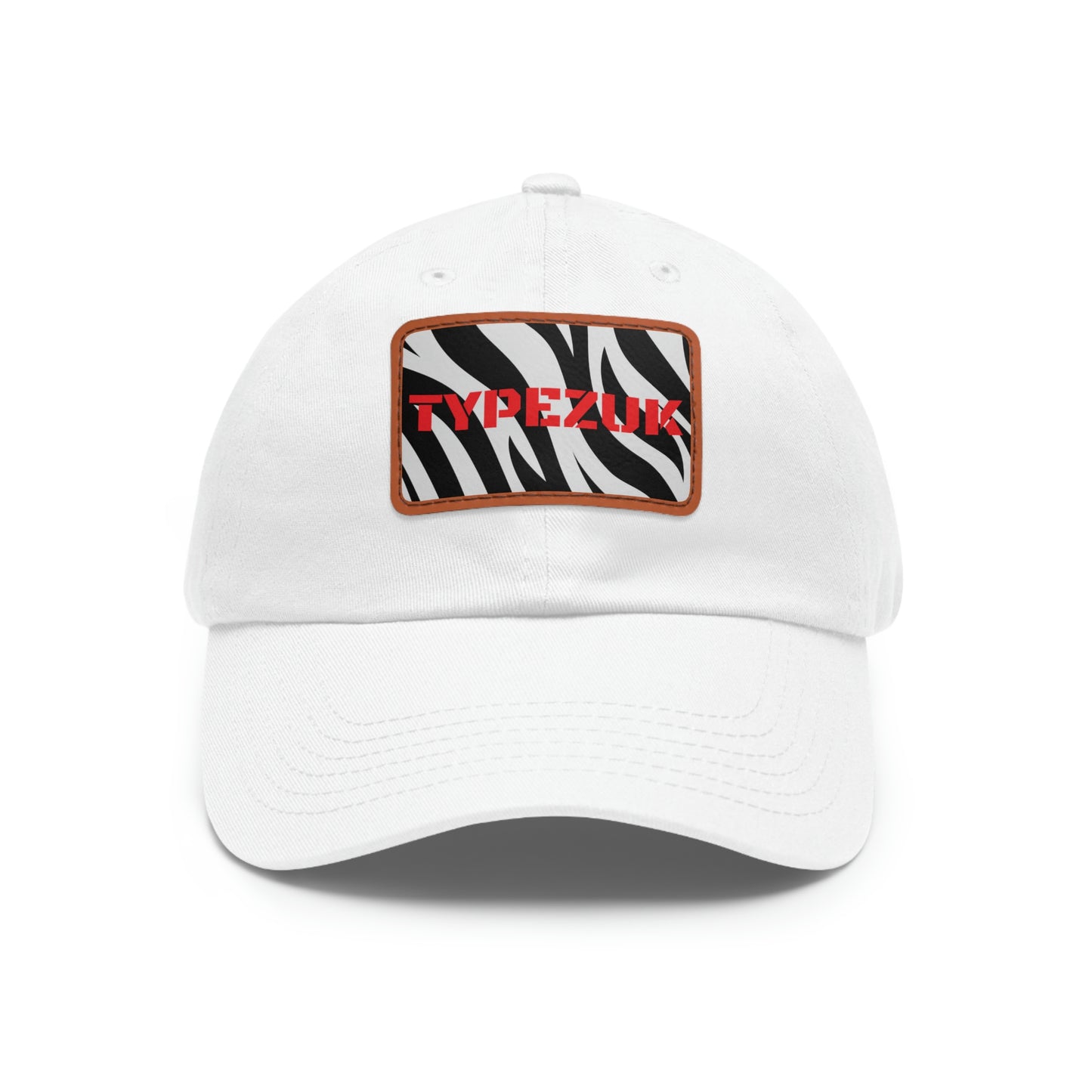 TYPEZUK Zebra Love Dad Hat with Leather Patch
