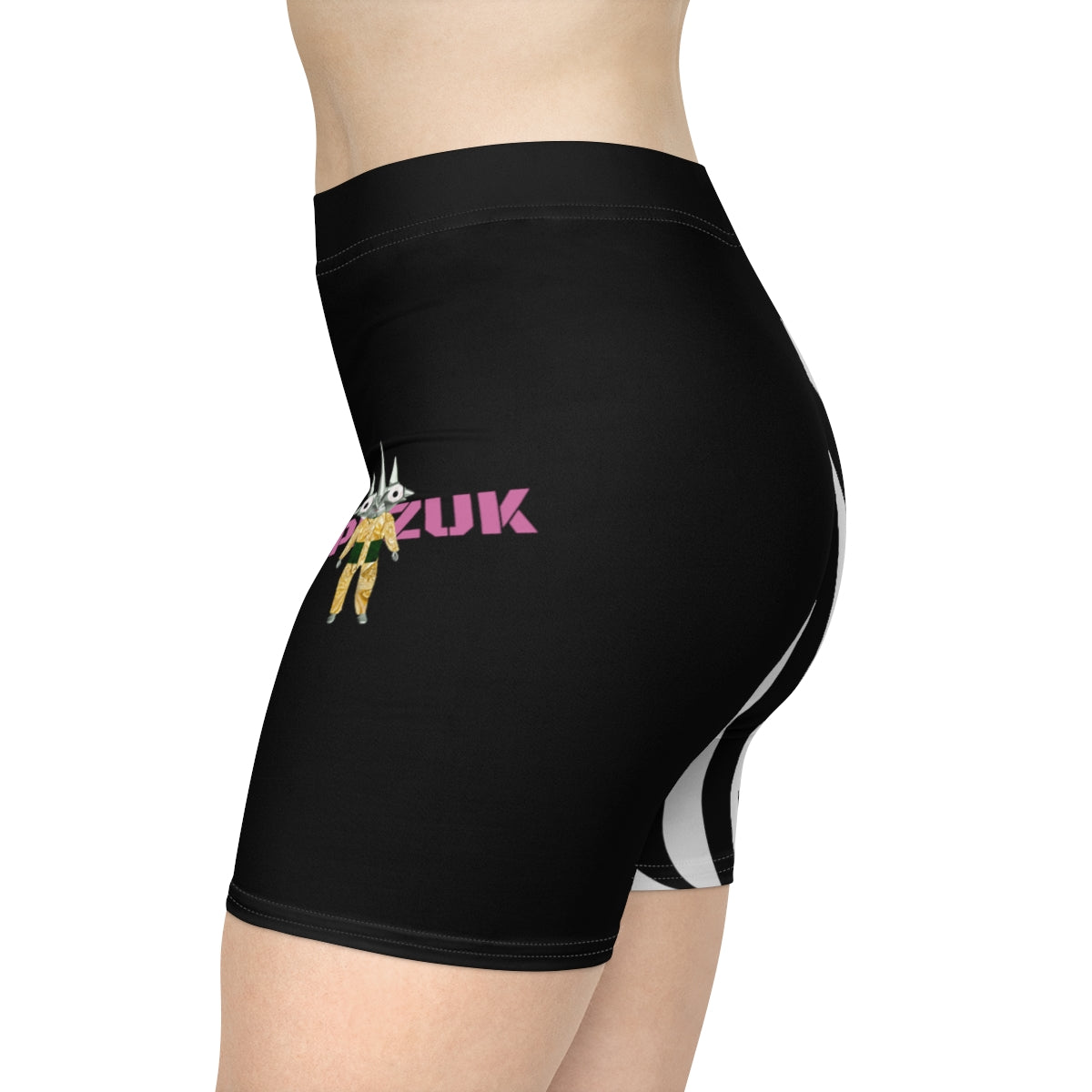 TYPEZUK Zebra Love Biker Shorts