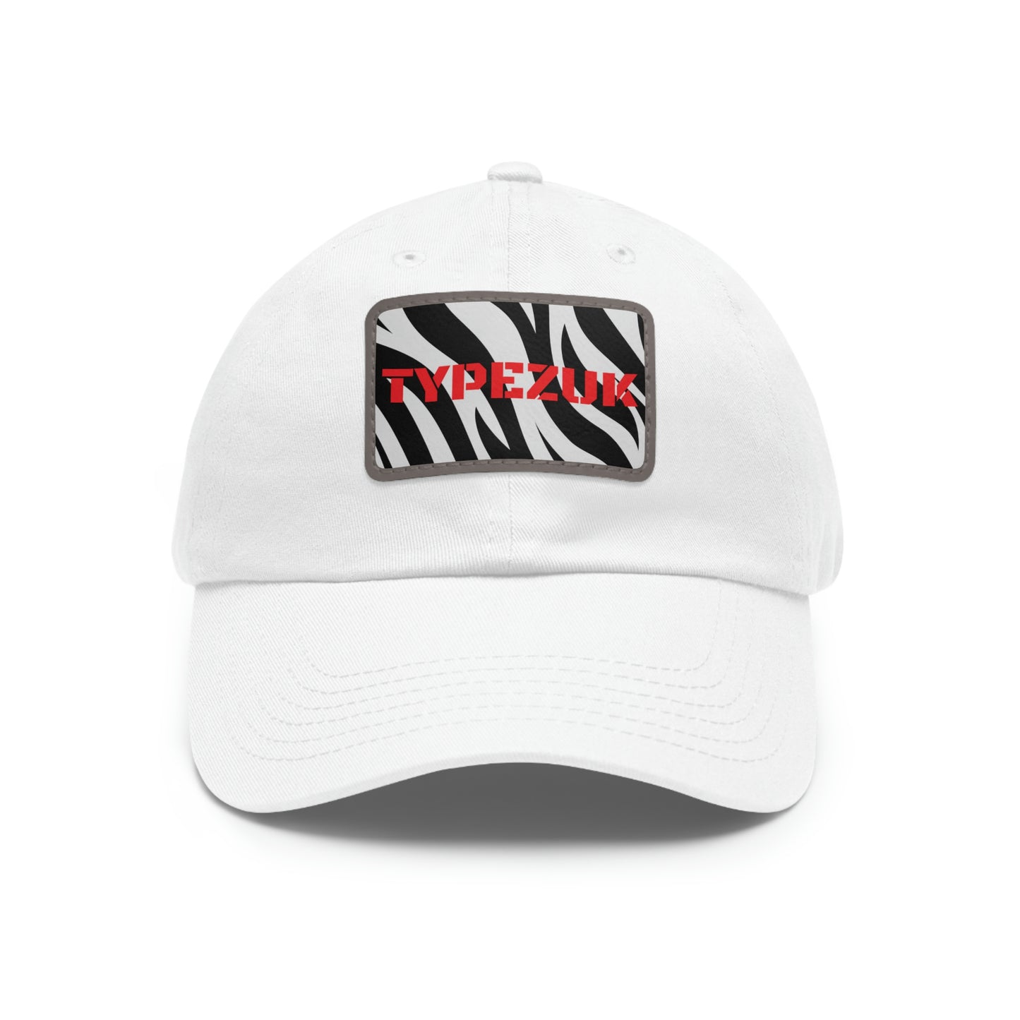 TYPEZUK Zebra Love Dad Hat with Leather Patch